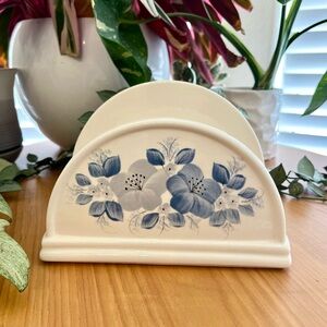 Hand Painted Ceramic Napkin Holder by Vee Jackson
